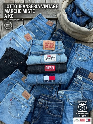 Lotto jeanseria vintage kg - lotto,